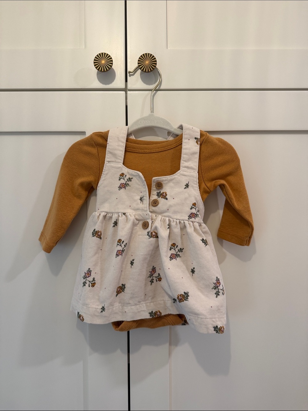 Carters Newborn Dress and Onesie Set